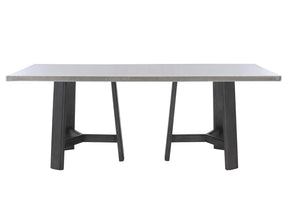Harding Cocoa/Stainless Steel Dining Table - Ornate Home