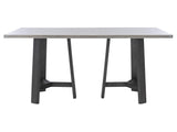 Harding Stainless Steel/Custom Wood Dining Table - Ornate Home