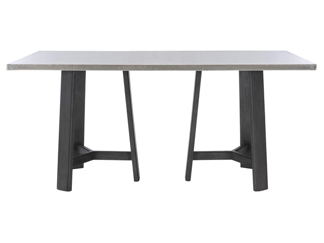 Harding Stainless Steel/Custom Wood Dining Table - Ornate Home