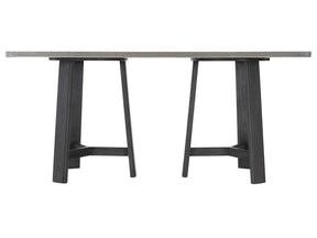 Harding Stainless Steel/Custom Wood Dining Table - Ornate Home