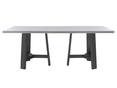 Harding Stainless Steel/Custom Wood Dining Table - Ornate Home