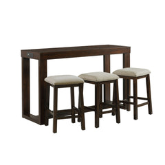 Hardy Cherry Occasional Bar Table Set (Table + Three Stools) - Ornate Home