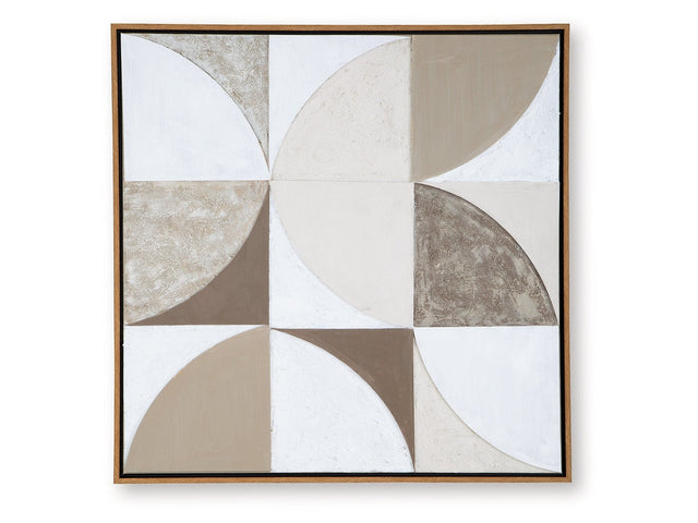 Harelman Tan/Taupe/White Wall Art (Online Special Price) - Ornate Home