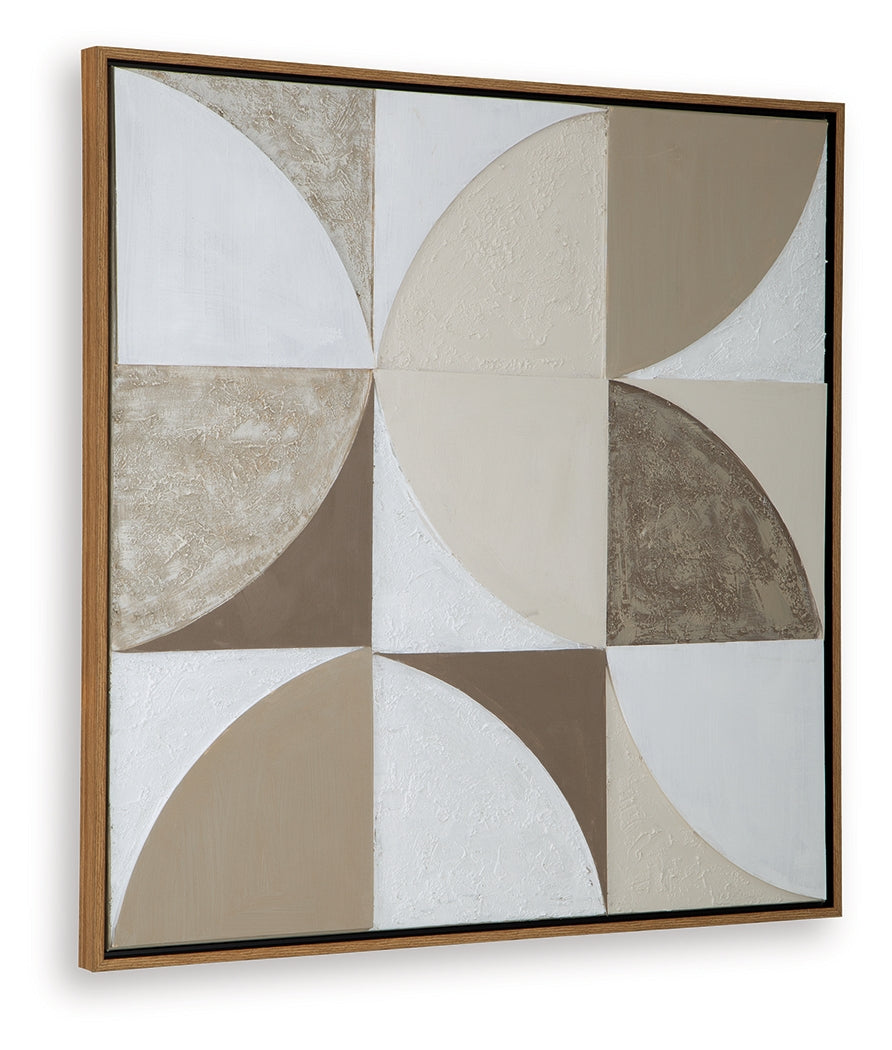 Harelman Tan/Taupe/White Wall Art (Online Special Price) - Ornate Home