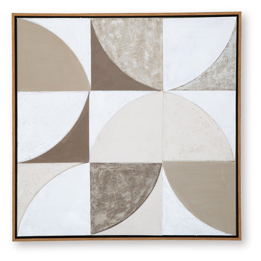 Harelman Tan/Taupe/White Wall Art (Online Special Price) - Ornate Home