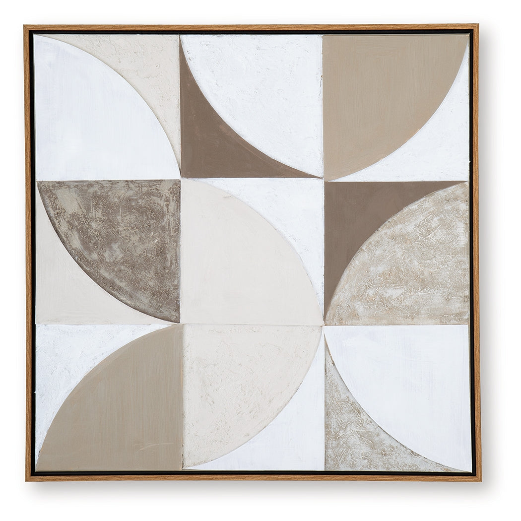 Harelman Tan/Taupe/White Wall Art (Online Special Price) - Ornate Home