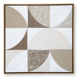 Harelman Tan/Taupe/White Wall Art - Ornate Home
