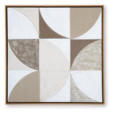 Harelman Tan/Taupe/White Wall Art - Ornate Home