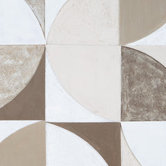 Harelman Tan/Taupe/White Wall Art - Ornate Home