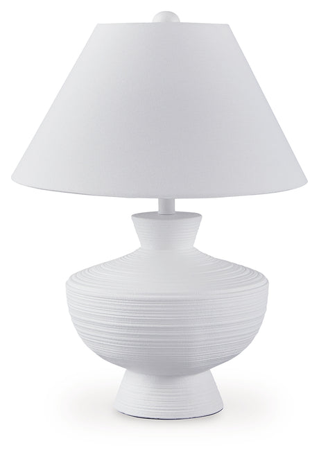 Harelwood White Poly Table Lamp - Ornate Home