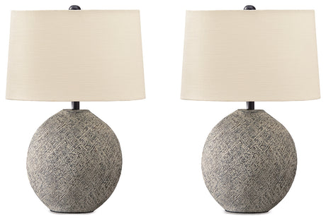 Harif Black Table Lamp (Set of 2) - Ornate Home