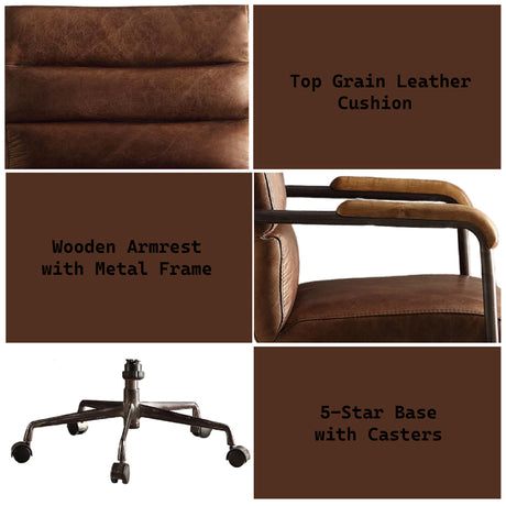 Harith Brown Executive Office Chair - Ornate Home