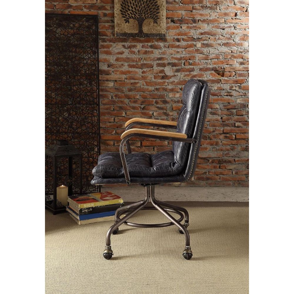 Harith Ii Blue Executive Office Chair - Ornate Home