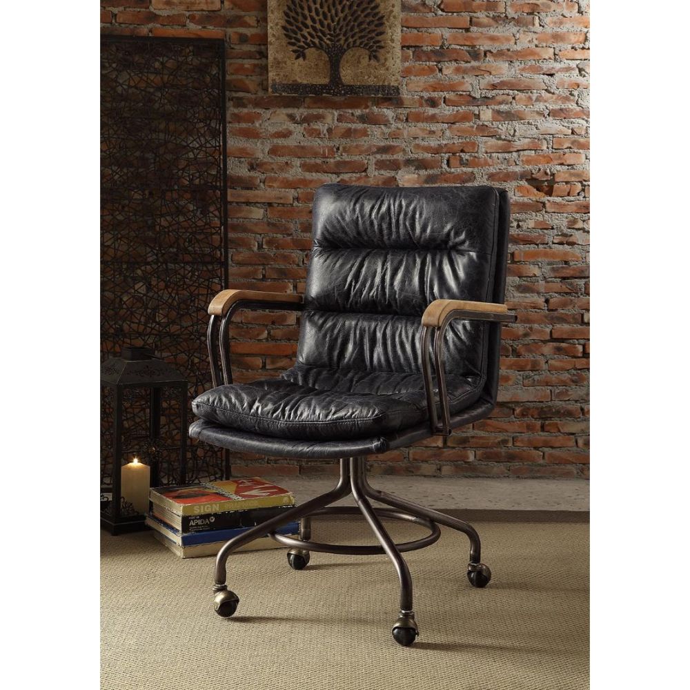 Harith Ii Blue Executive Office Chair - Ornate Home