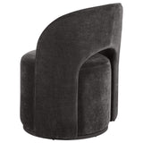 Harjo Charcoal Grey Velvet Upholstered Swivel Accent Chair - Ornate Home