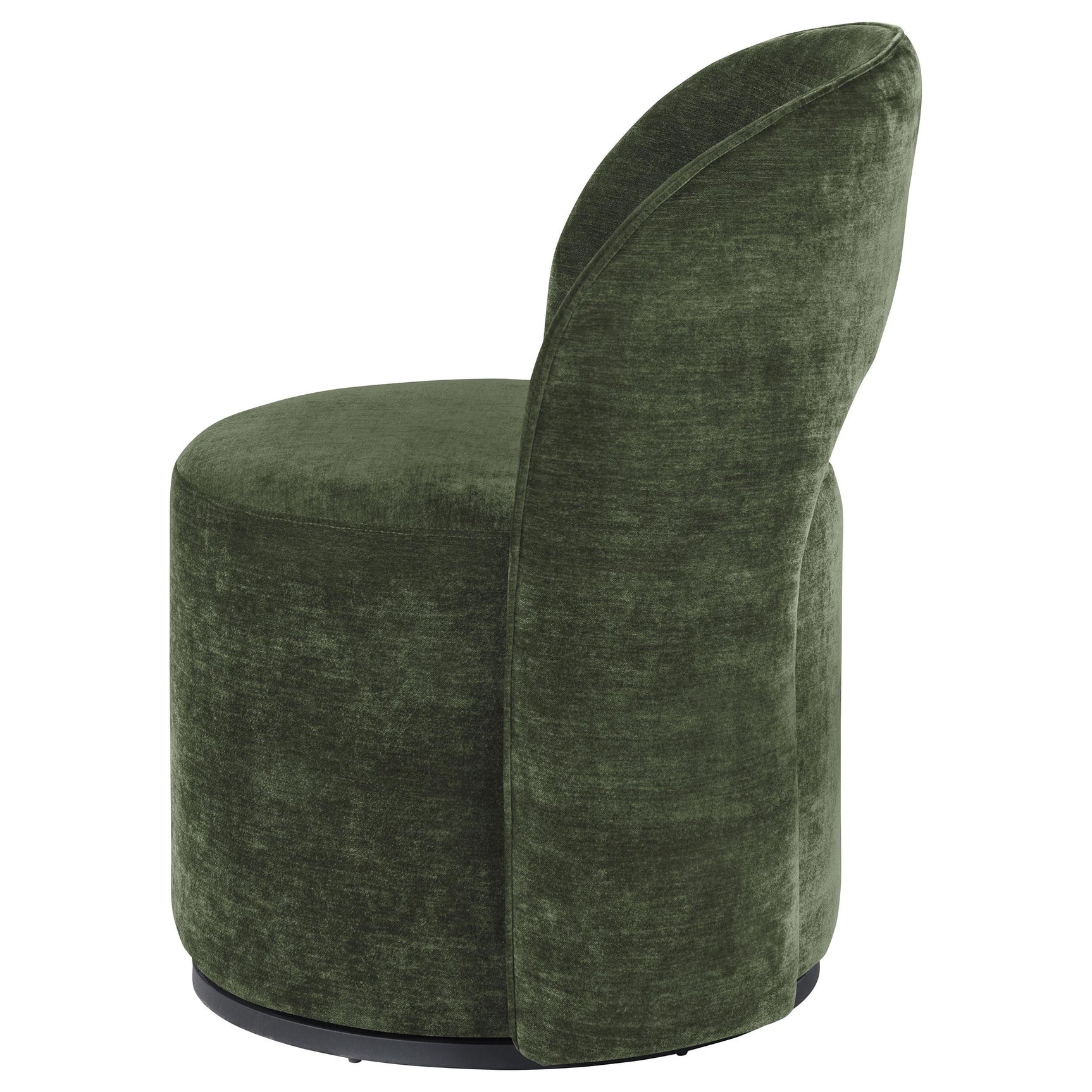 Harjo Olive Green Velvet Upholstered Swivel Accent Chair - Ornate Home