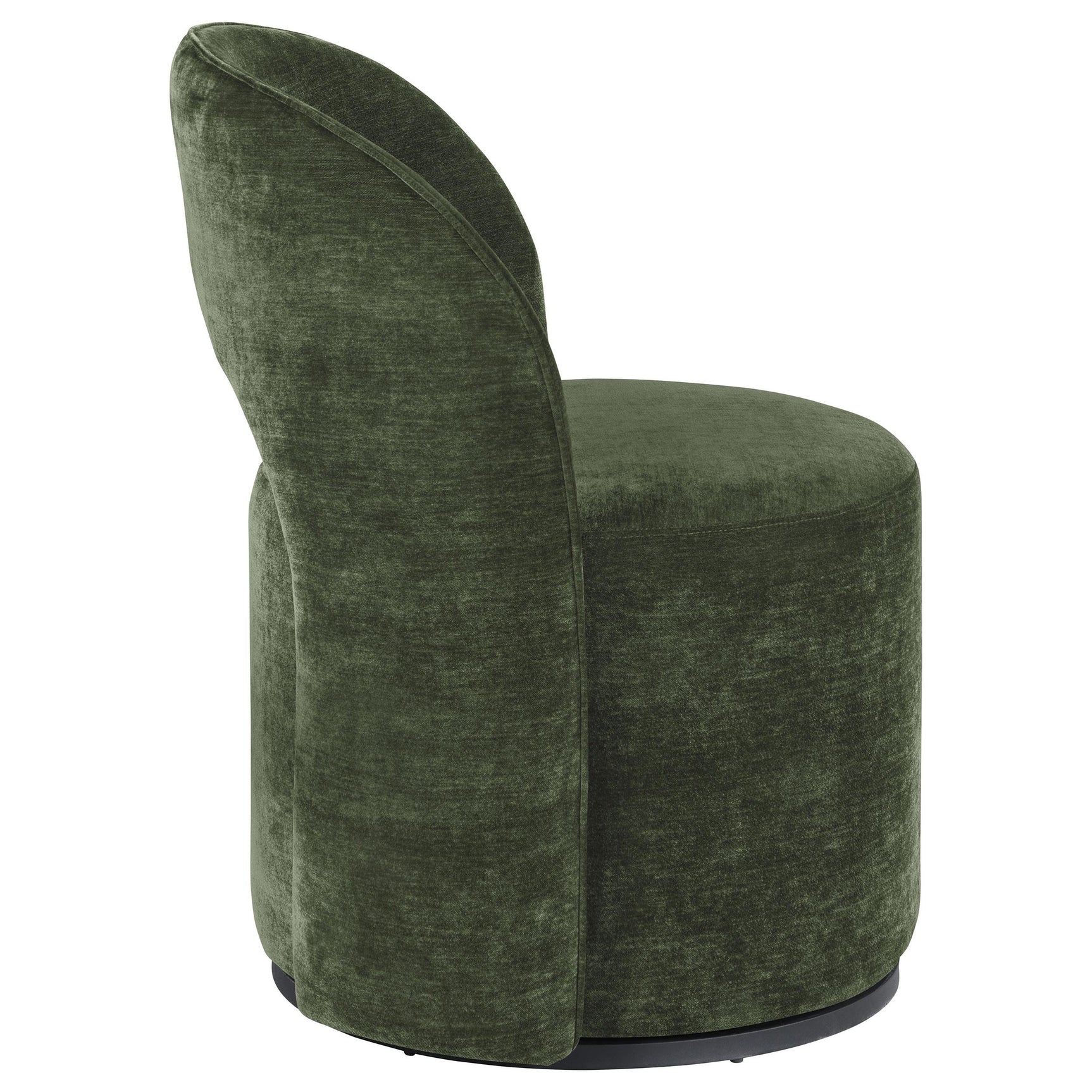 Harjo Olive Green Velvet Upholstered Swivel Accent Chair - Ornate Home
