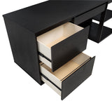 Harkes Coffee Bean 75-inch 3-drawer Computer Desk with Adjustable Shelf - Ornate Home