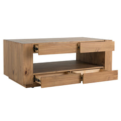 Harlan Brown Coffee Table - Ornate Home