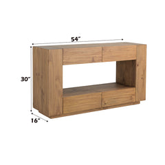 Harlan Brown Sofa Table - Ornate Home