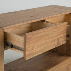 Harlan Brown Sofa Table - Ornate Home
