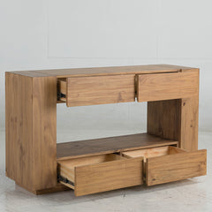 Harlan Brown Sofa Table - Ornate Home