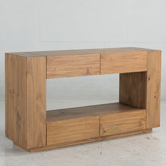 Harlan Brown Sofa Table - Ornate Home