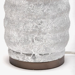 Harlan Gray Beige-Toned Fabric Shade Concrete Base Table Lamp - Ornate Home