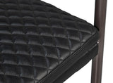 Harley Black Leather Chair - Ornate Home