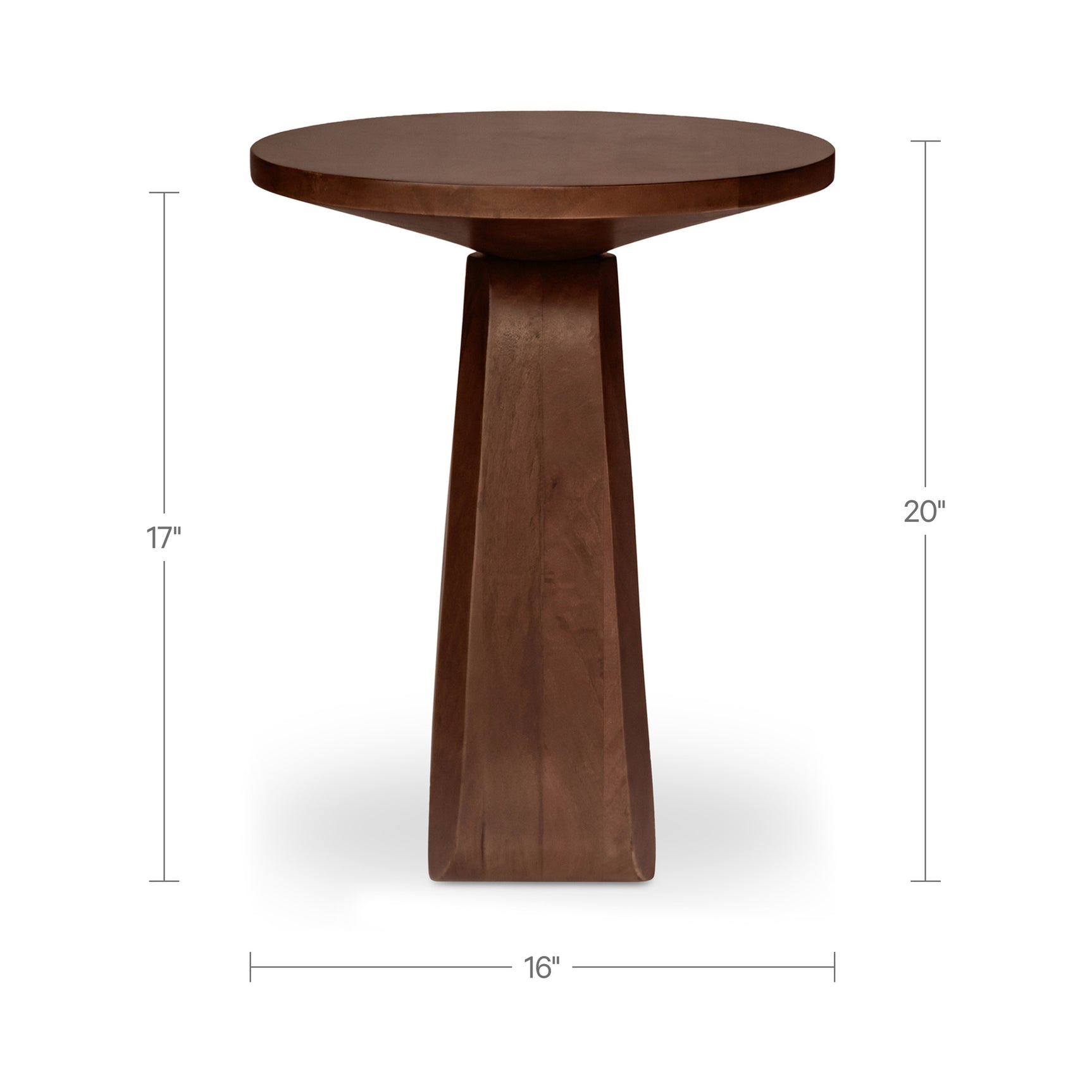 Harley Dark Brown Side Table - Ornate Home