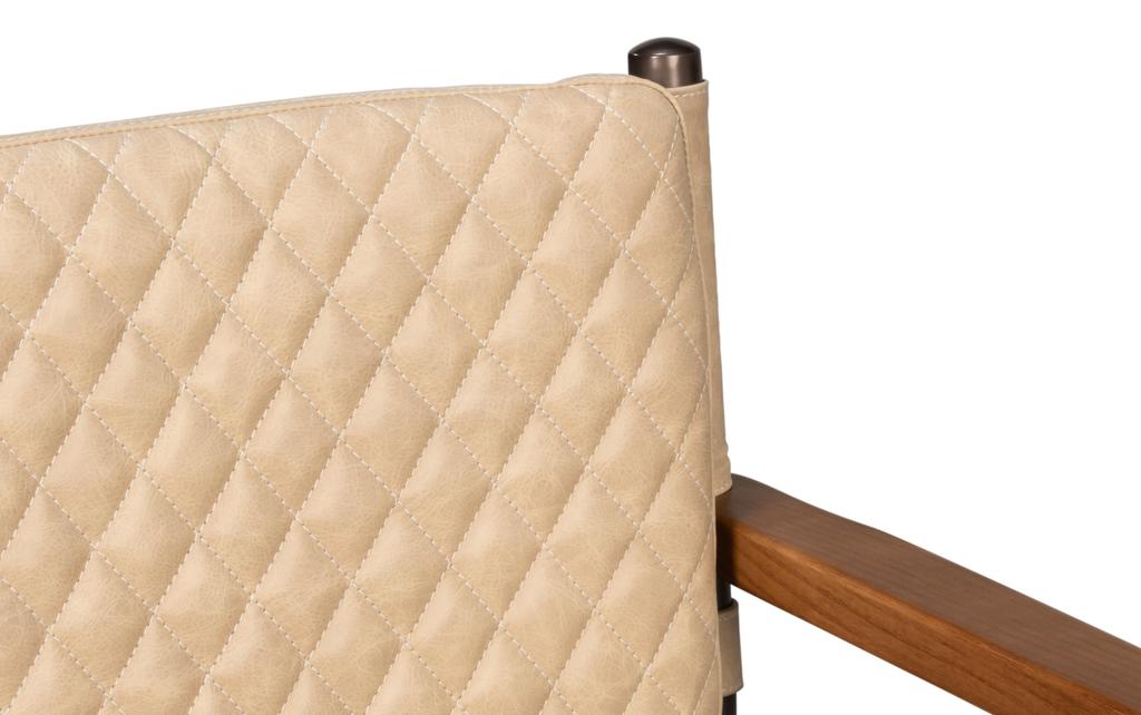 Harley White Leather Chair - Ornate Home