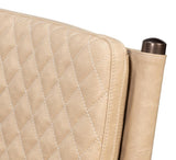 Harley White Leather Chair - Ornate Home