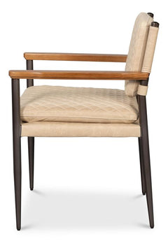 Harley White Leather Chair - Ornate Home