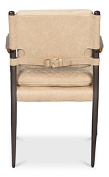 Harley White Leather Chair - Ornate Home
