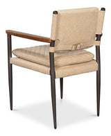 Harley White Leather Chair - Ornate Home