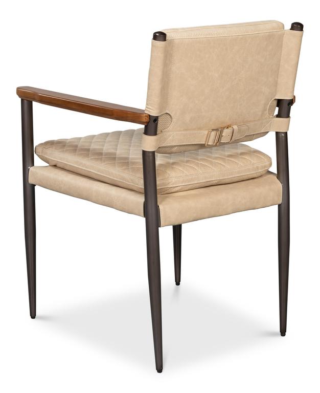 Harley White Leather Chair - Ornate Home