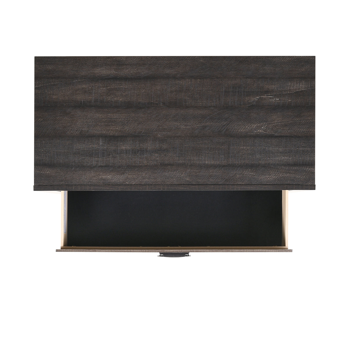 Harlington Black/Walnut 4-Piece King Bedroom Set with 2 Nightstands & Chest - Ornate Home