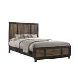 Harlington Black/Walnut 6-Piece Full Panel Bedroom Set - Ornate Home