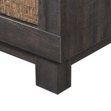 Harlington Black/Walnut 6-Piece Full Panel Bedroom Set - Ornate Home