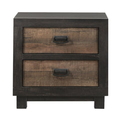 Harlington Black/Walnut Nightstand - Ornate Home