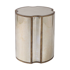 Harlow Bronze/Gold Mirrored Accent Table - Ornate Home