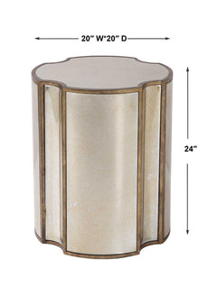 Harlow Bronze/Gold Mirrored Accent Table - Ornate Home