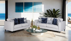 Harlow Light Gray Loveseat - Ornate Home