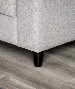 Harlow Light Gray Loveseat - Ornate Home
