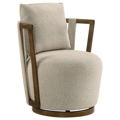 Harlowe Greige / Brown Accent Chair - Ornate Home