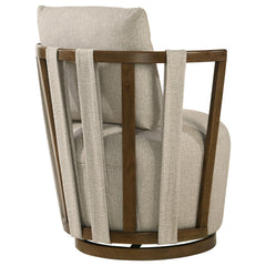 Harlowe Greige / Brown Accent Chair - Ornate Home