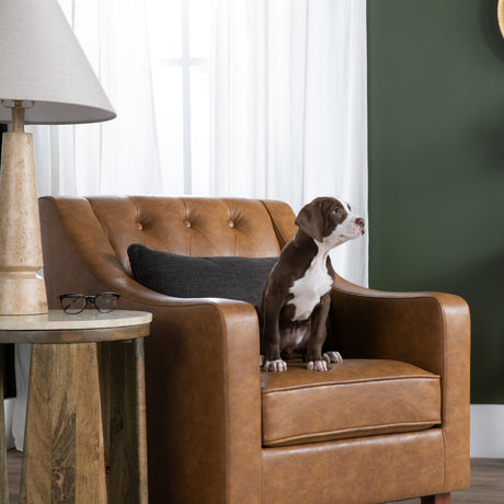 Harmon Brown/Brown Accent Chair - Ornate Home