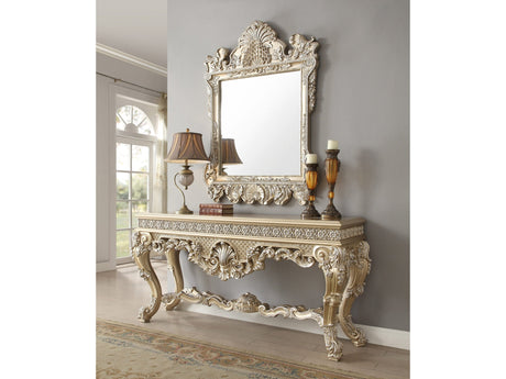 Harmonia Champagne Gold Console Table  / HD-8022 - Ornate Home