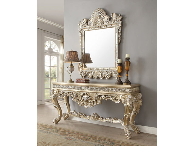 Harmonia Champagne Gold Console Table  / HD-8022 - Ornate Home