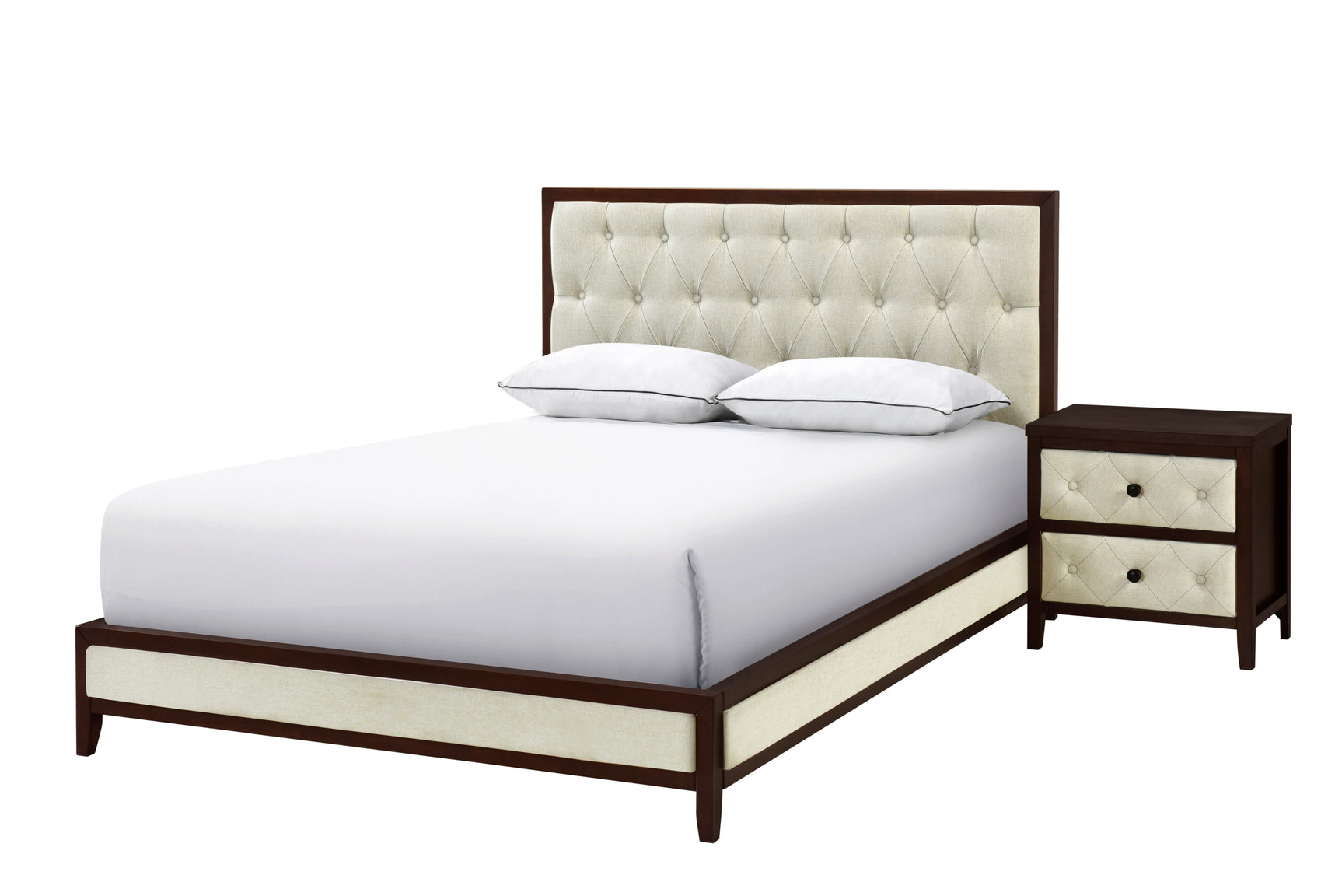 Harmonia Cherry Espresso Queen Platform Bed - Ornate Home